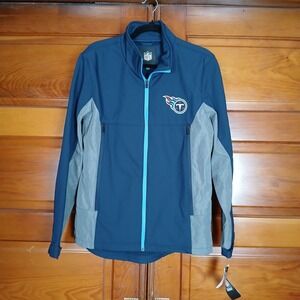 NWT Tennessee Titans NFL Full Zip-Up Jacket Size Small Men's Blue Grey Official